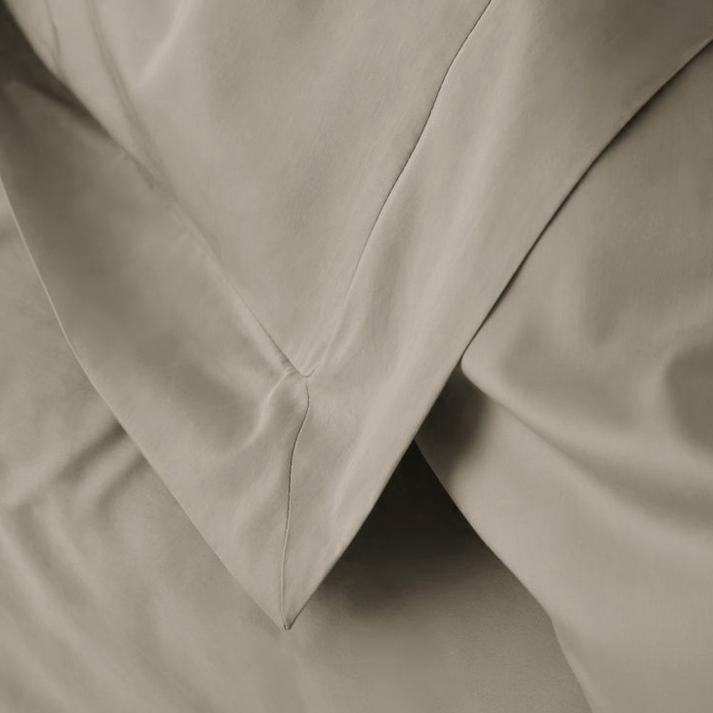 2 taies d'oreiller - 100% coton Biege