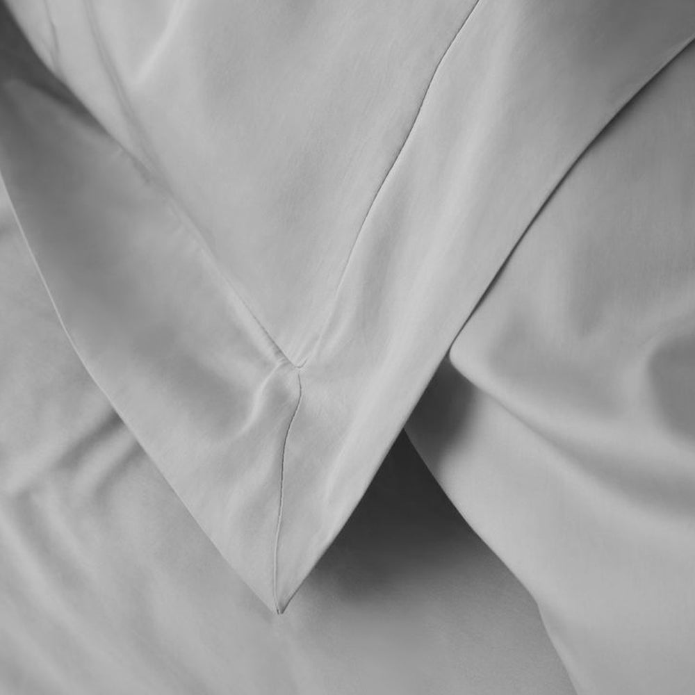 2 taies d'oreiller - 100% coton Gris