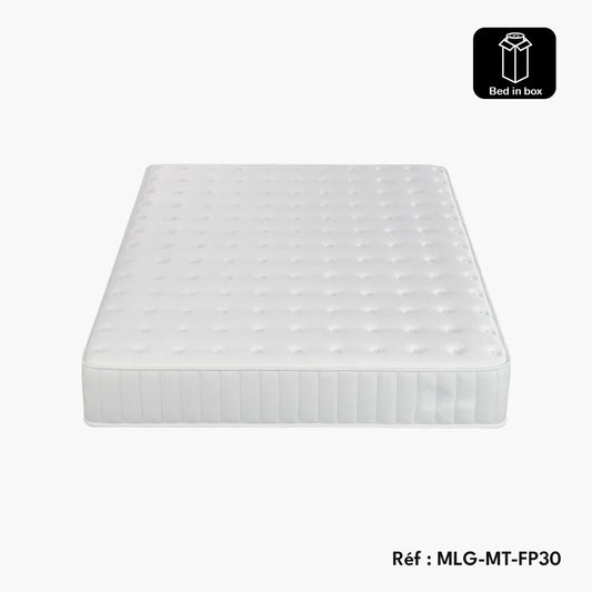 Matelas roulé médical hybride - Mousse Mémoire de forme + ressorts ensachés