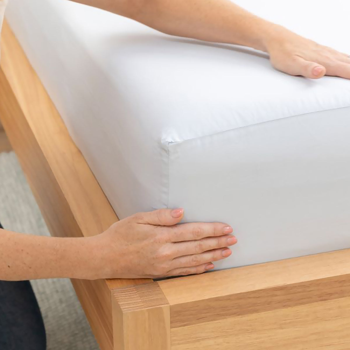 Protége matelas imperméable respirant - 100% coton - maison good and well