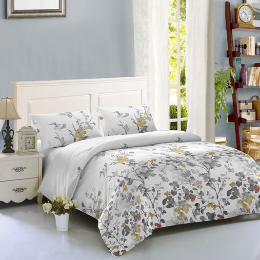 Housse parure de lit imprimée 4 pièces - floralia