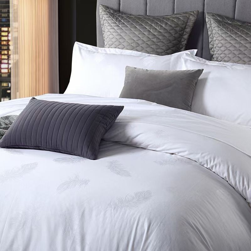 Parure de lit en jacquard de coton - 4 Pièces 11