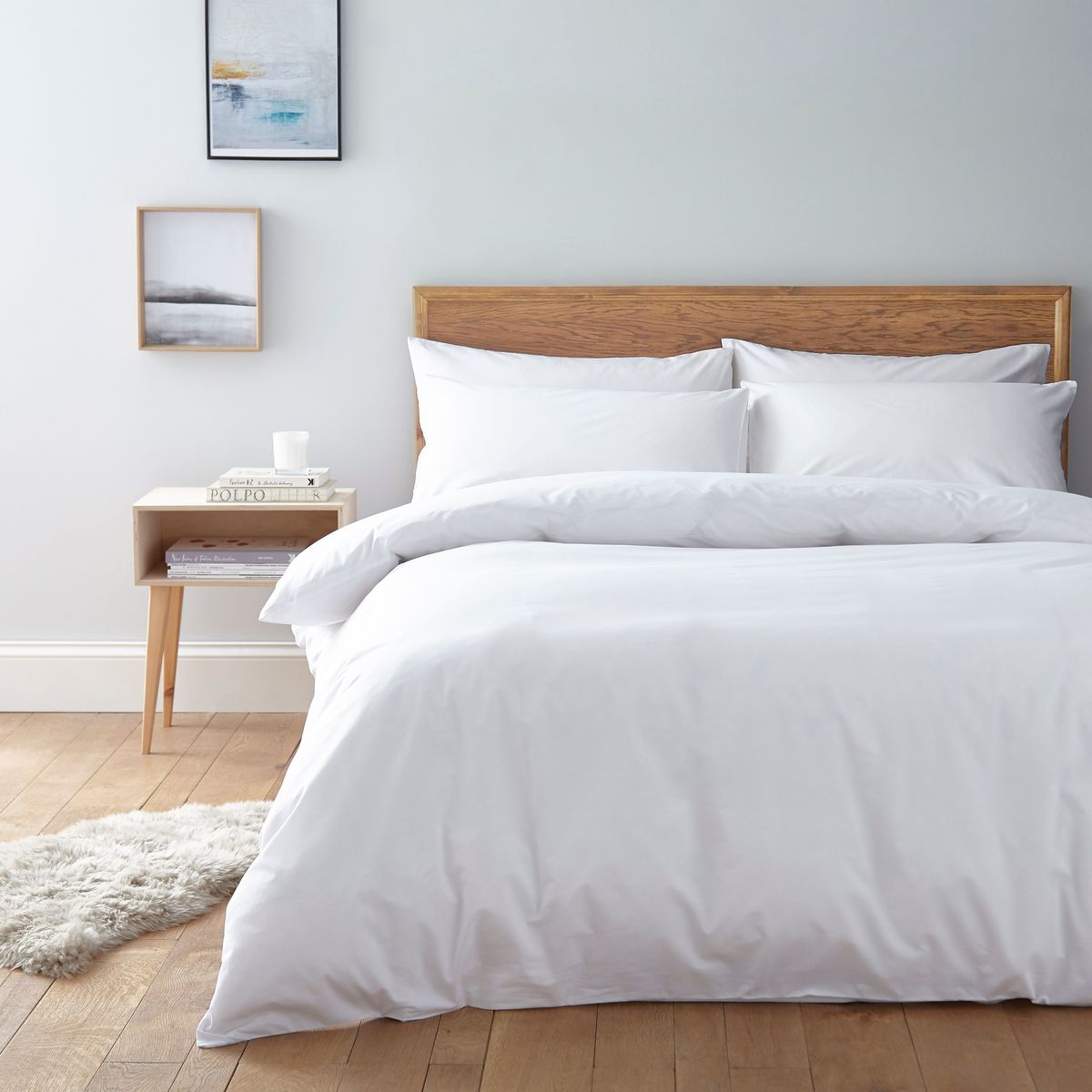 Housse parure de lit coton satiné - 6 Pièces