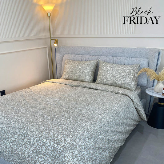 Pack chaud - Couette + parure de lit imprimée