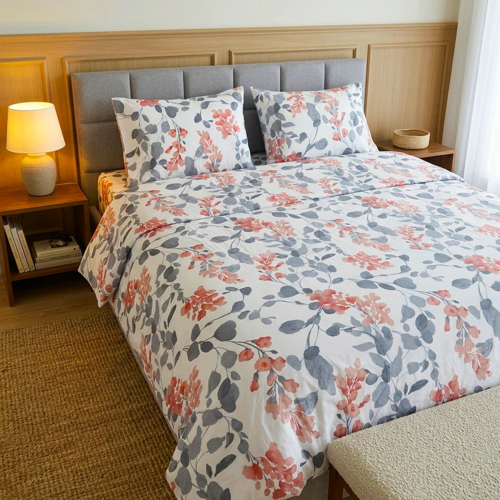 Pack bloom - Couette + parure de lit imprimée 5