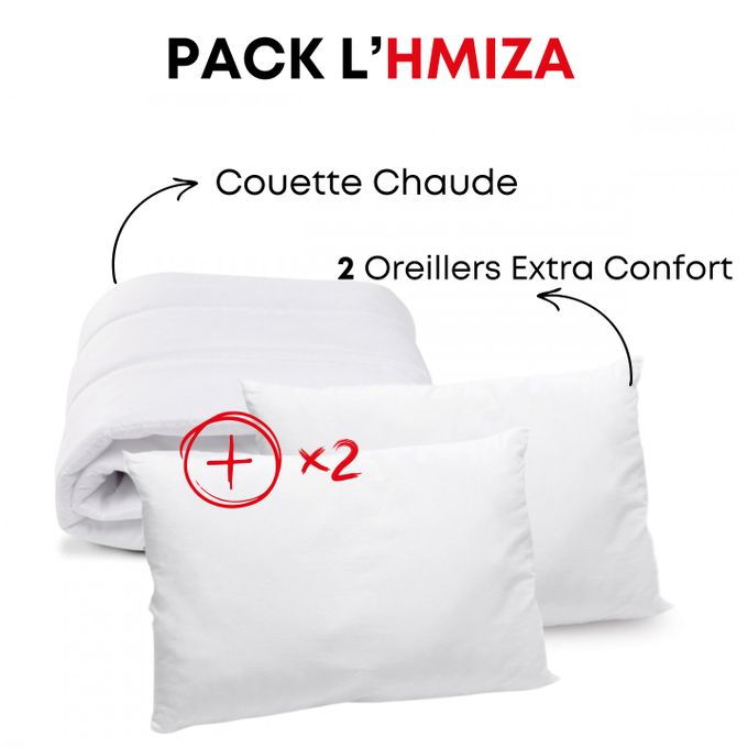 Pack Couette Chaude + oreiller (ou 2)