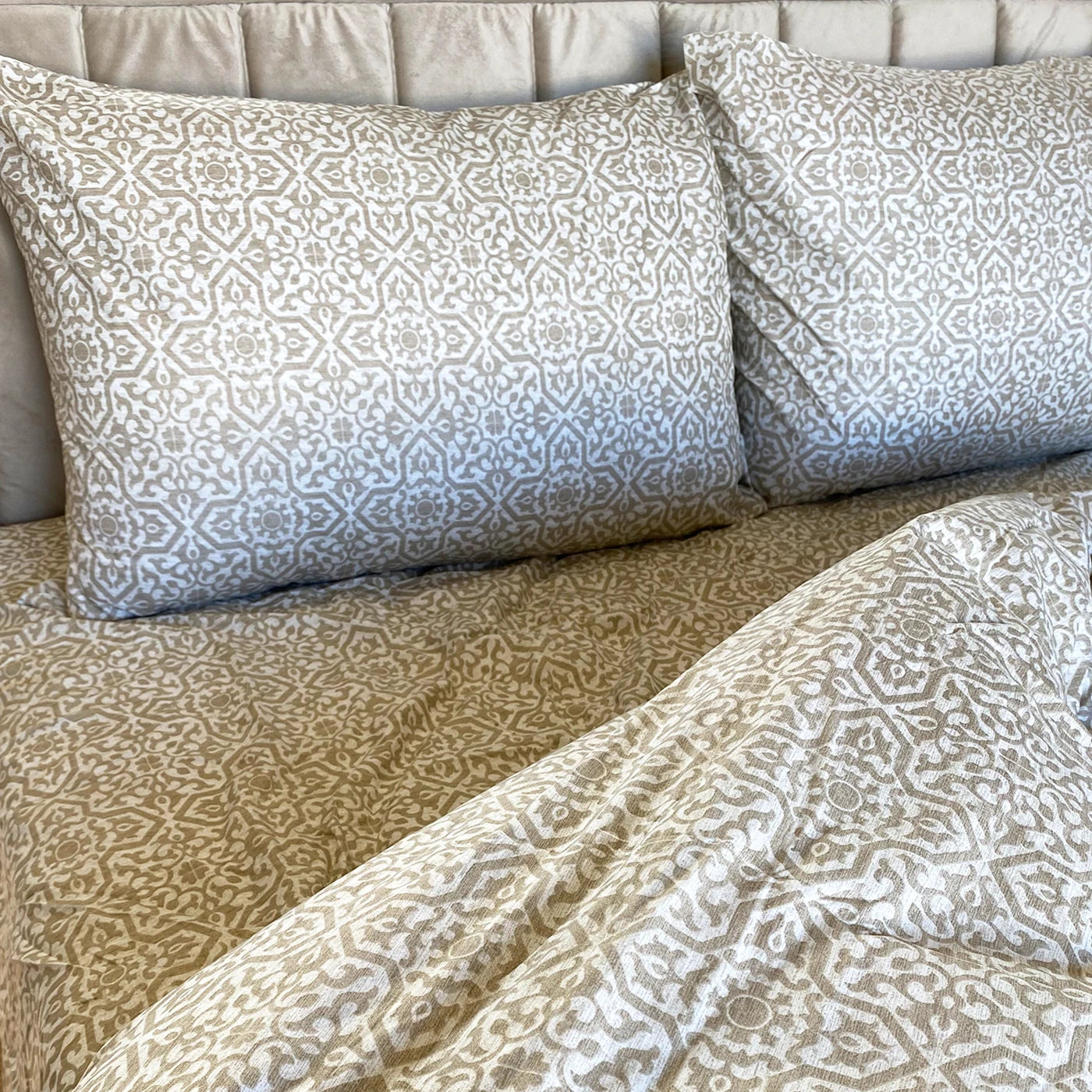 Pack chaud - Couette + parure de lit imprimée - maison good and well