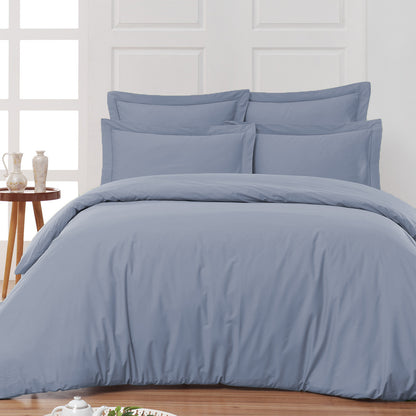 Housse parure de lit coton satiné 300 fils - 4 pièces (sans couette)