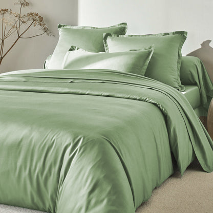 Housse parure de lit coton satiné 300 fils - 4 pièces
