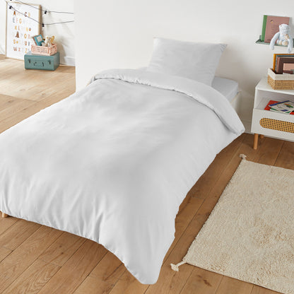 Housse Parure de Lit Percale de Coton 3 Pièces (1 place)