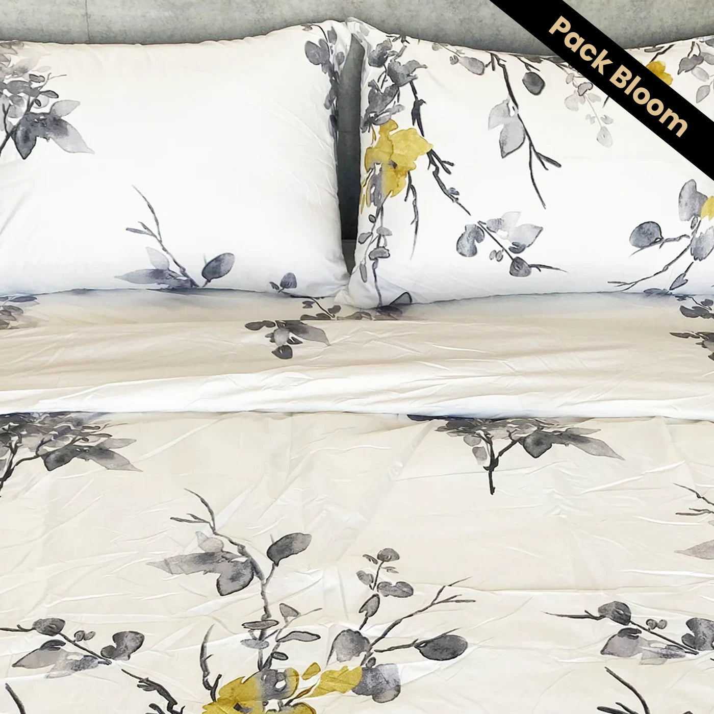 Pack bloom - Couette + parure de lit imprimée 1