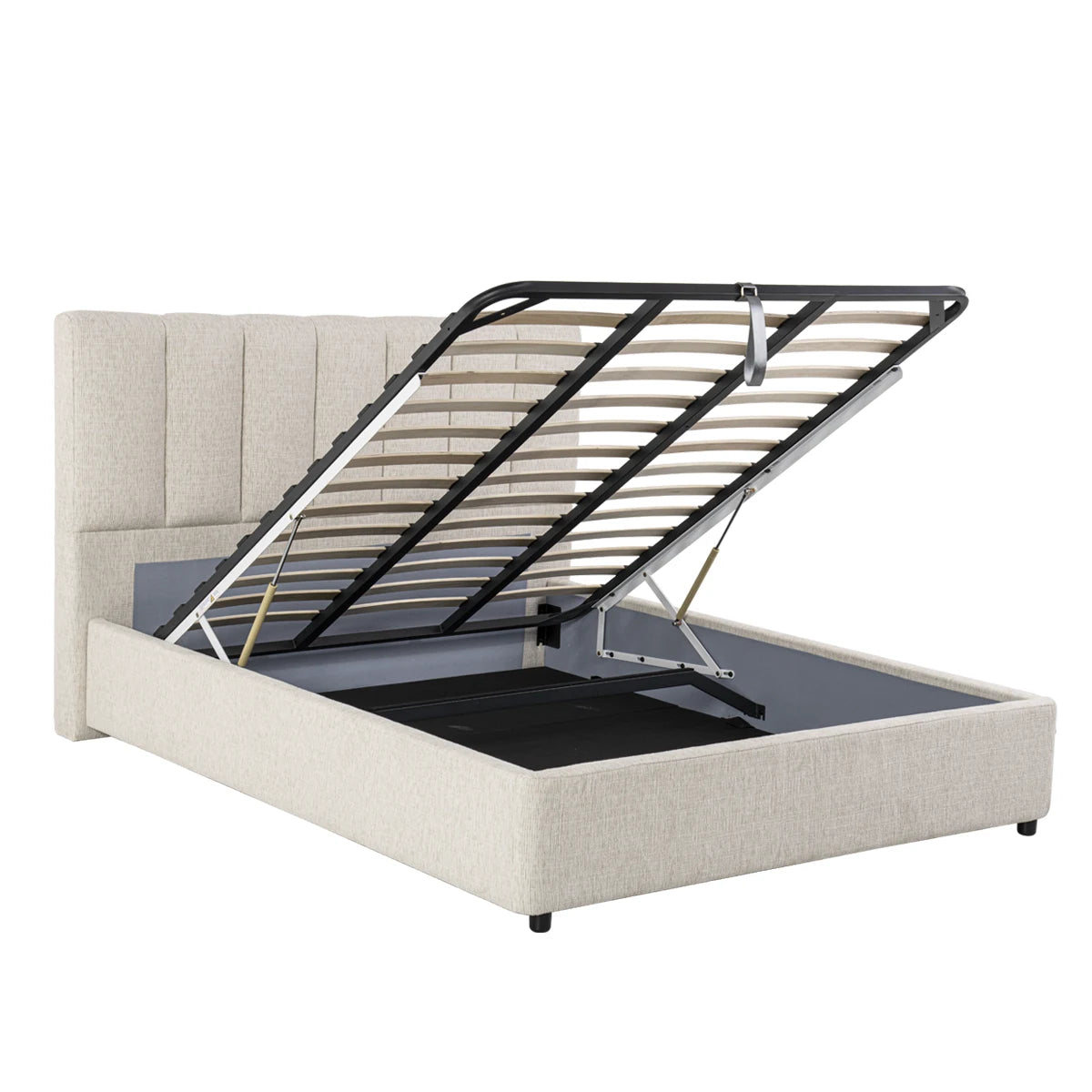 Sommier avec rangement + tête de lit tapissier - Ibiza 7