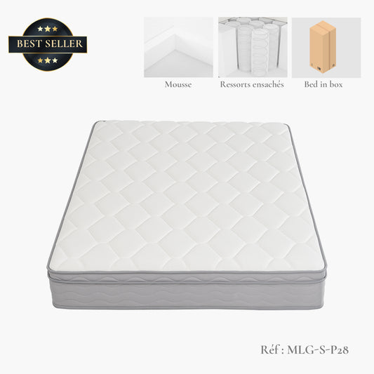 Matelas essentiel - Hybride 28 cm