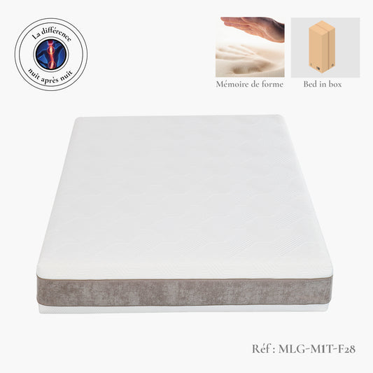Matelas médical - 100% Mousse haute performance 28 cm