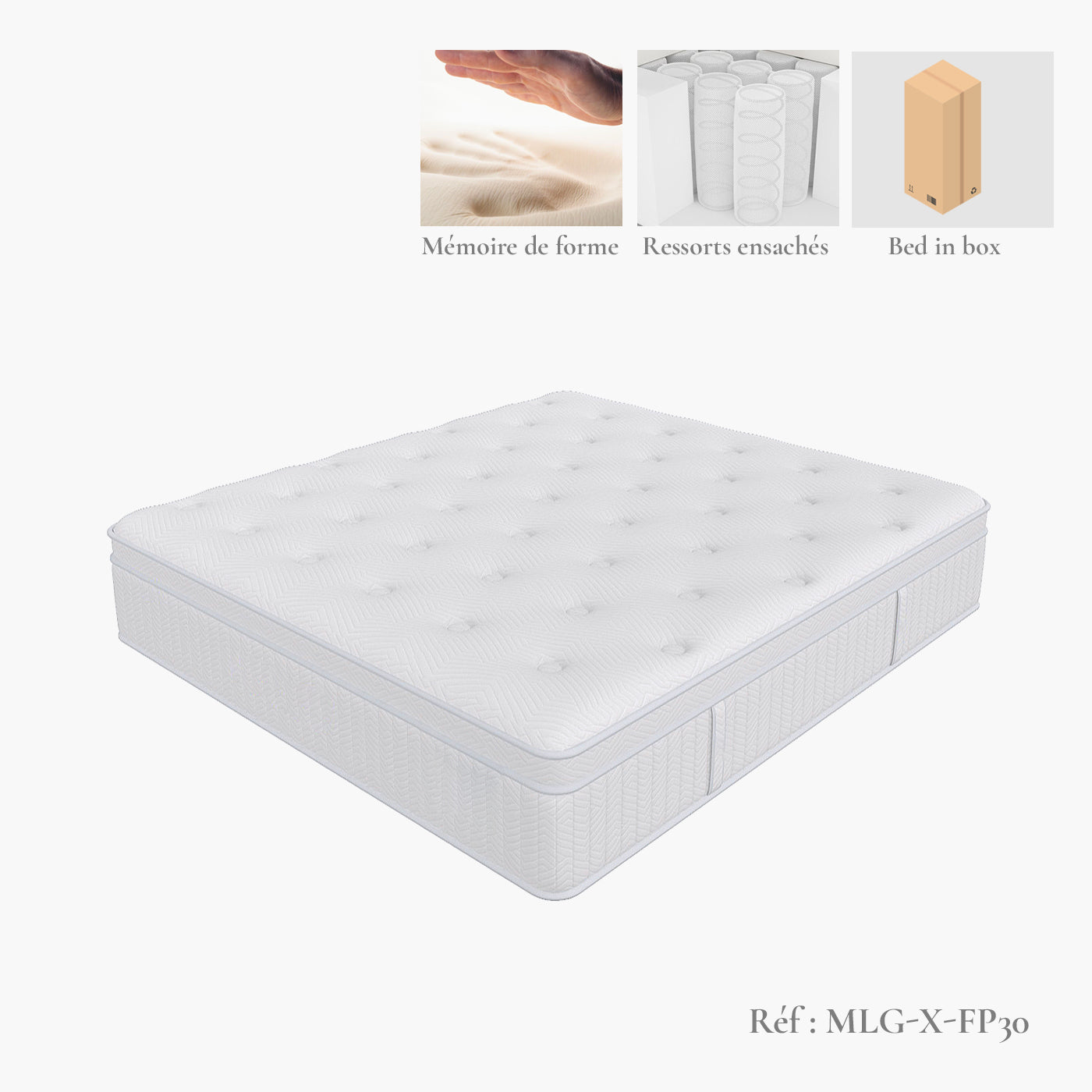 Matelas titanium - 5 zones de soutien - maison good and well