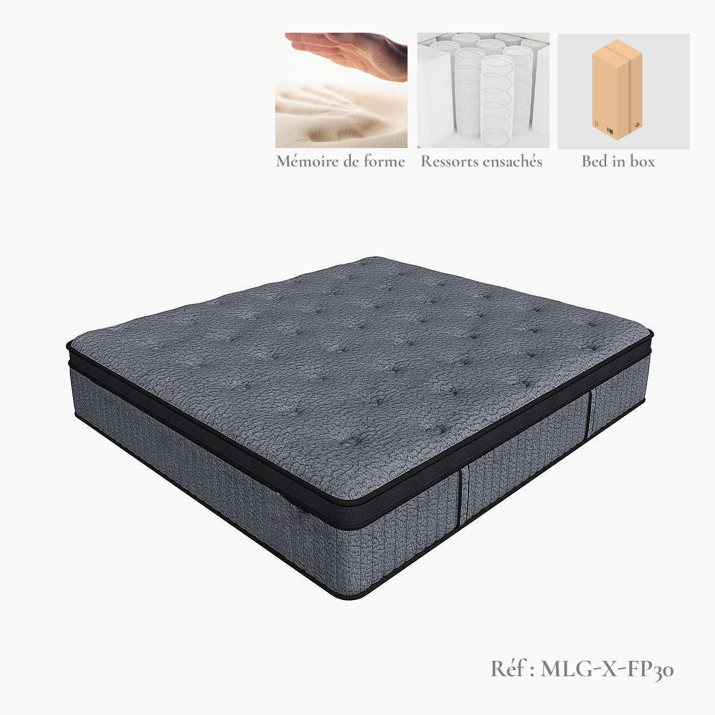 Matelas titanium - 5 zones de soutien - maison good and well