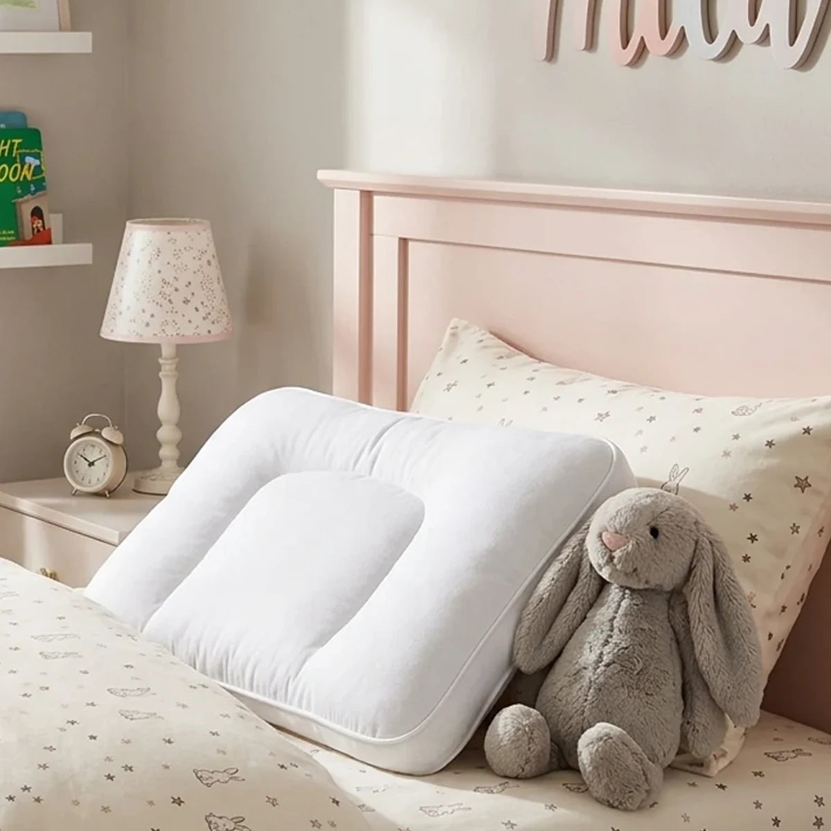 Oreiller enfant moelleux - Enveloppe 100% Coton 455g