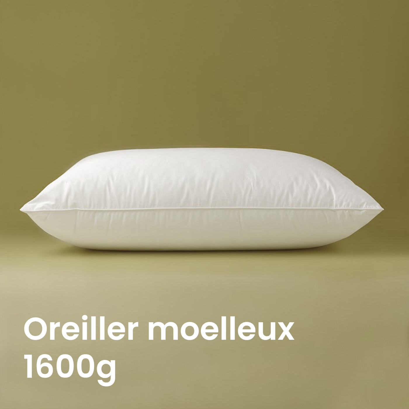 Oreiller Haut – Enveloppe 100% Coton 3
