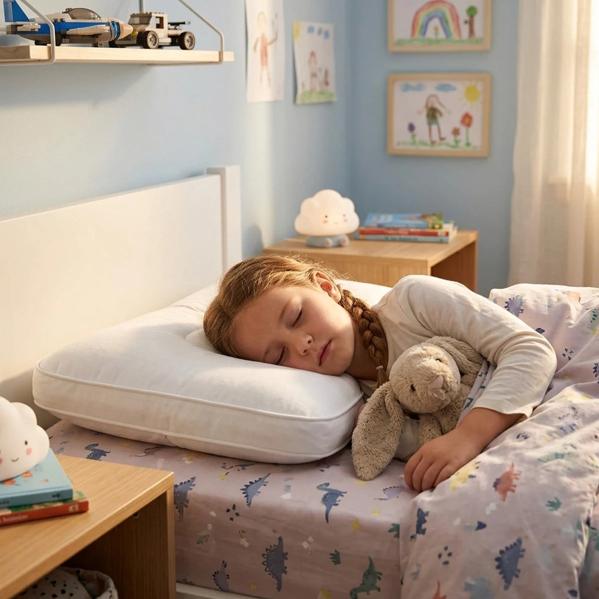 Oreiller enfant moelleux - Enveloppe 100% Coton 455g 4