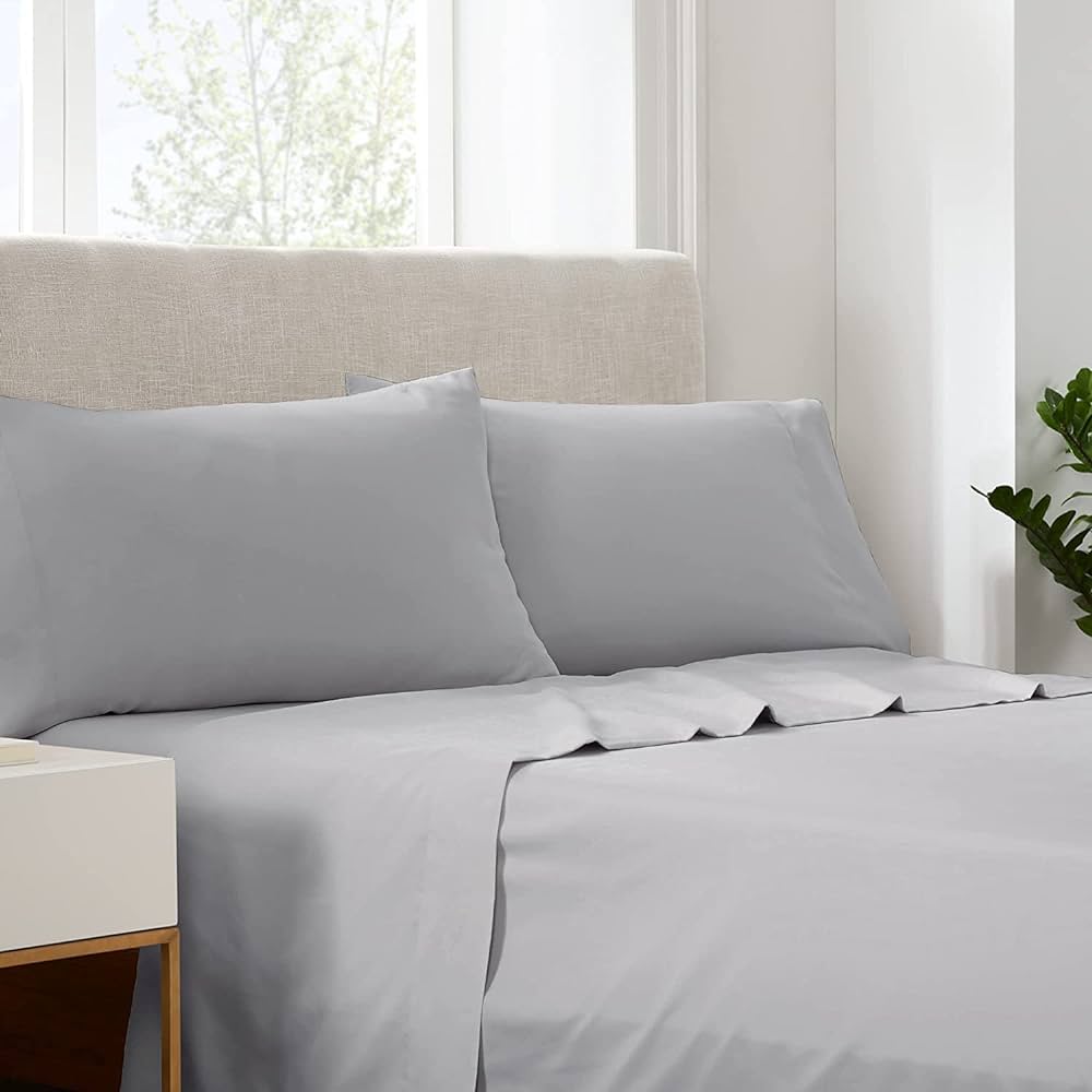 Parure de Lit Percale 100% Coton 4 Pièces