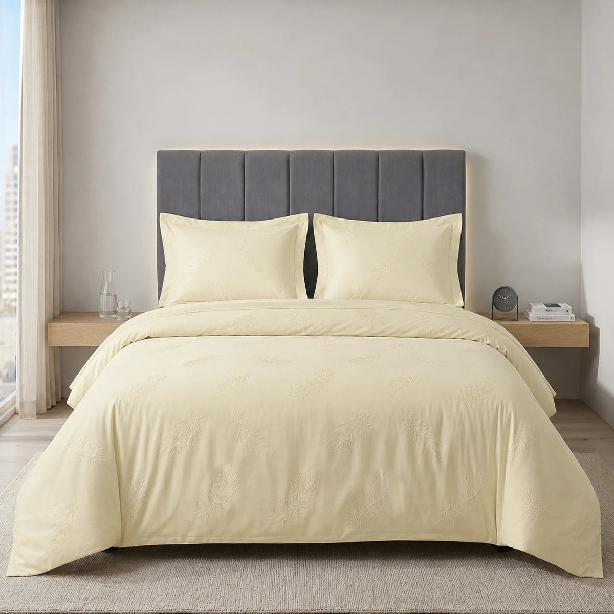 Parure de lit en jacquard de coton - 4 Pièces 9