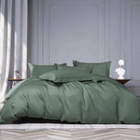 Housse parure de lit coton satiné 300 fils - 4 pièces