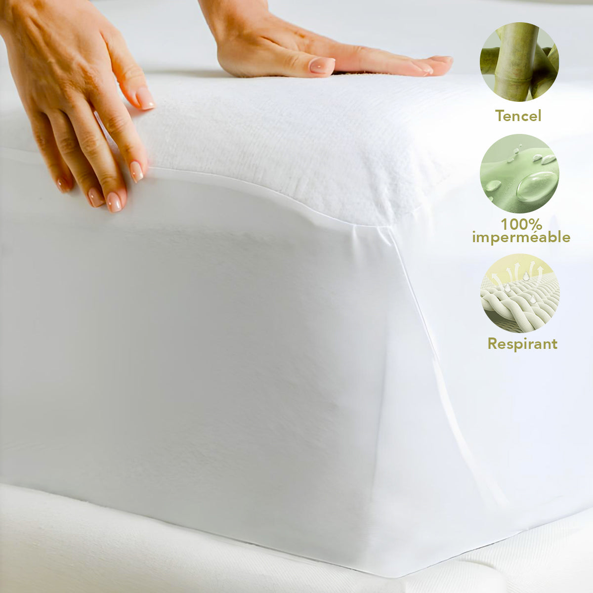 Protége Matelas Imperméable Tencel - maison good and well