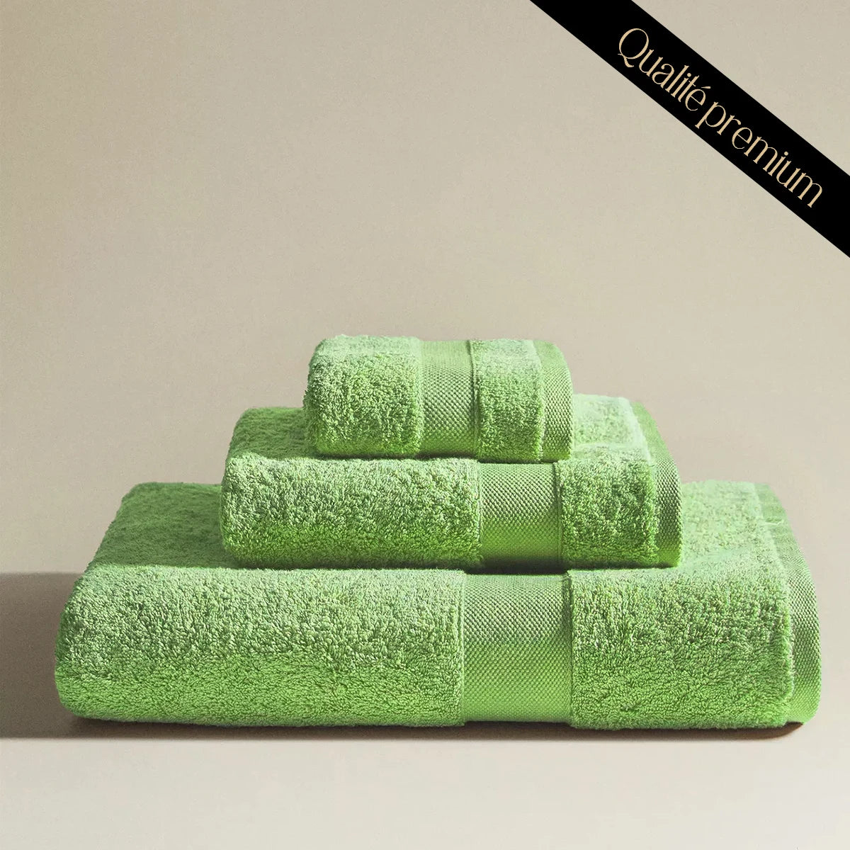 Pack serviette de bain -  3 pièces 100% Coton
