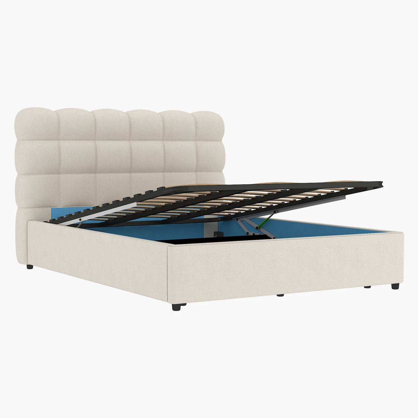 Sommier avec rangement + Tête de lit tapissier - Brême 3