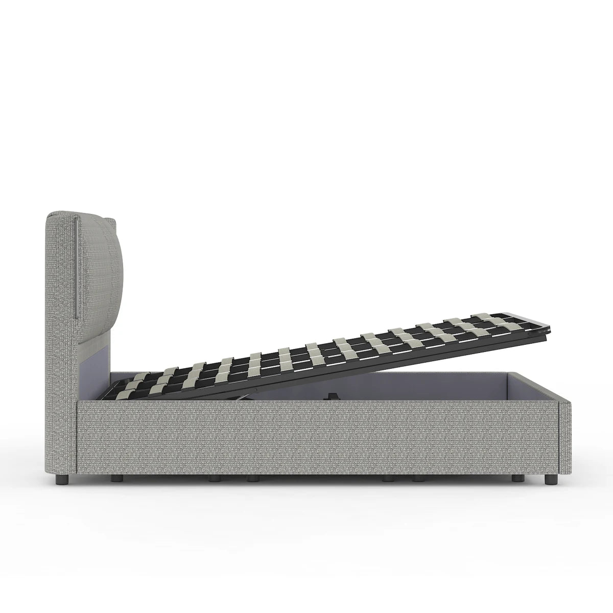 Sommier avec rangement + Tête de lit tapissier - Nice 4