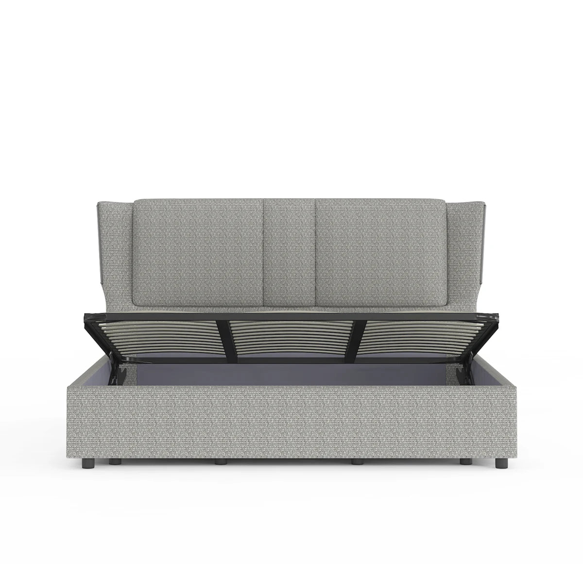 Sommier avec rangement + Tête de lit tapissier - Nice 2