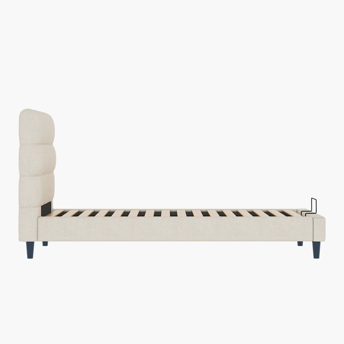 Sommier + Tête de lit tapissier Brême - (1 place) 6