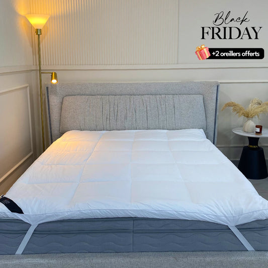 Pack confort - Surmatelas + 2 oreillers confortables offerts