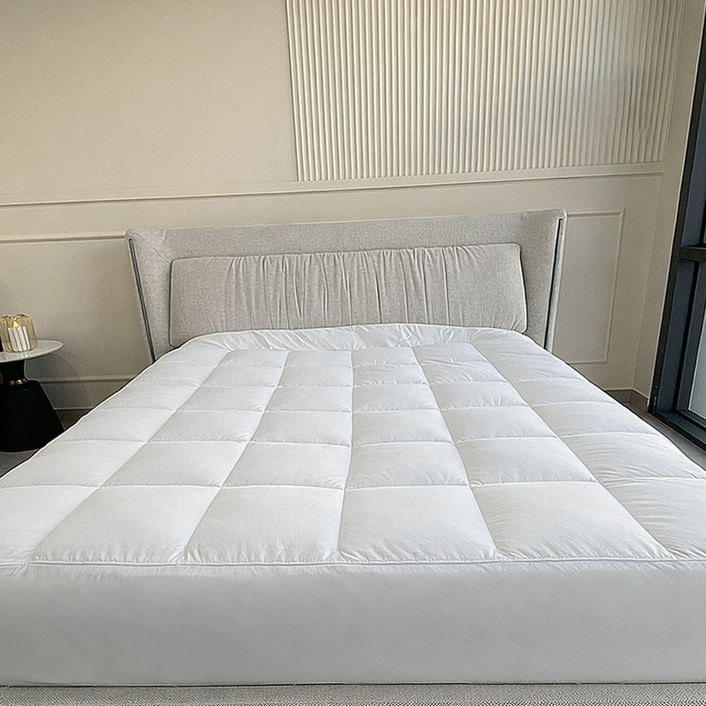 Surmatelas premium - Design drap-housse avec bandes élastiques - maison good and well