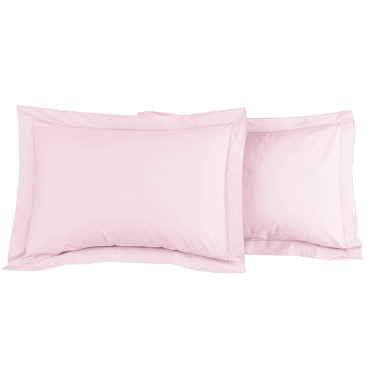 2 taies d'oreiller - 100% coton Rose bébé
