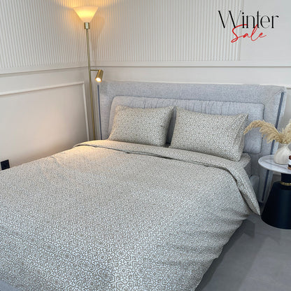 Pack chaud - Couette + parure de lit imprimée